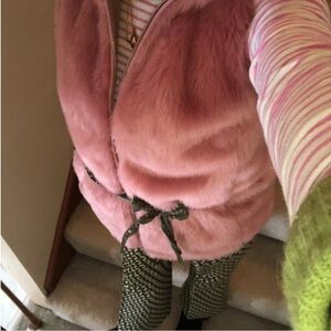 J. Crew Pink Fleece Vest